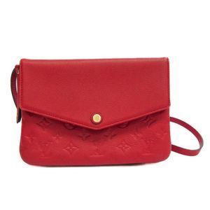 Louis Vuitton Monogram Implant Twice Shoulder Bag Cerise Red
